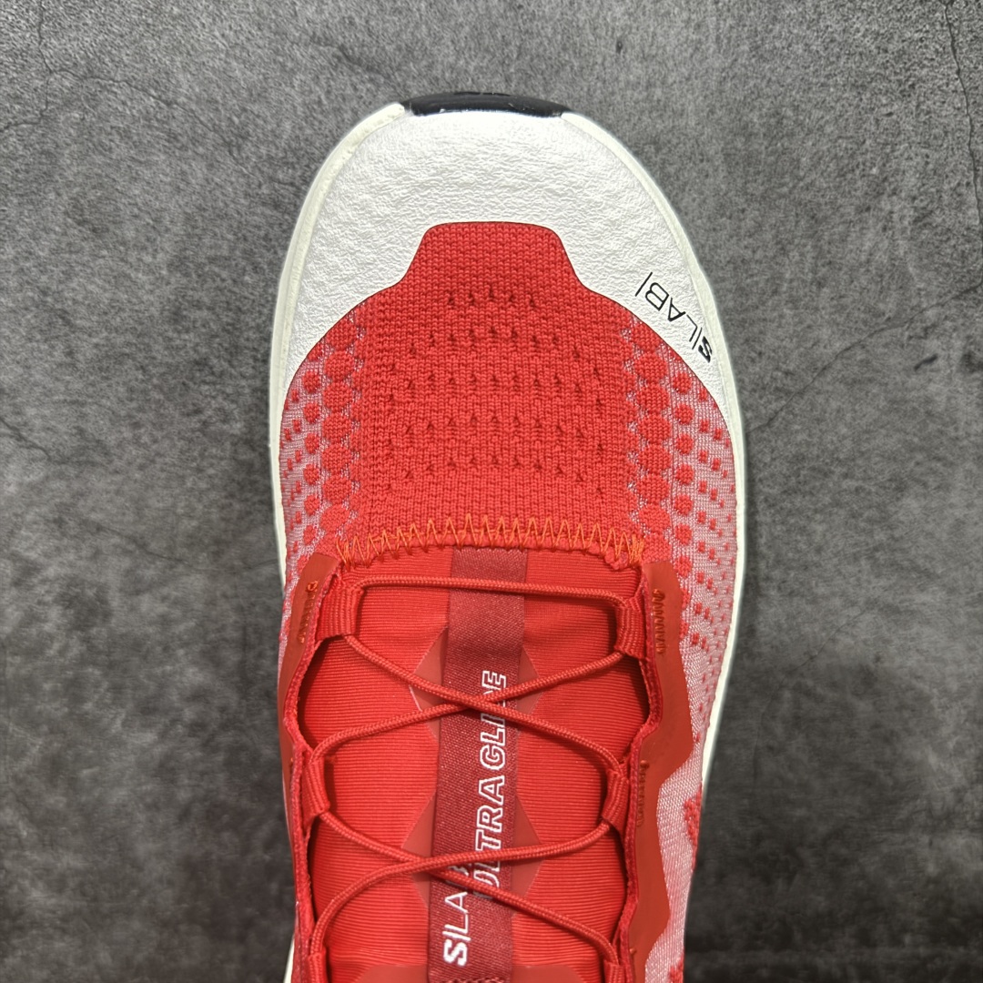 图片[5]-【绿x版】SALOMON萨洛蒙 S/LAB ULTRA Glide 柔软舒适防滑耐磨 低帮跑步鞋 SALOMON诞生于1947年的法国阿尔卑斯山区，全球知名的户外运动品牌。一直致力于推动滑雪、越野跑等山地运动的发展及产品的进步。其产品设计致力于追求创新和发掘产品的性能极限，帮助喜欢自由的人在山地间不断挑战自我 尺码：36 36.5 37.5 38 38.5 39 40 40.5 41 42 42.5 43 44 44.5 45 46.5-选品中心