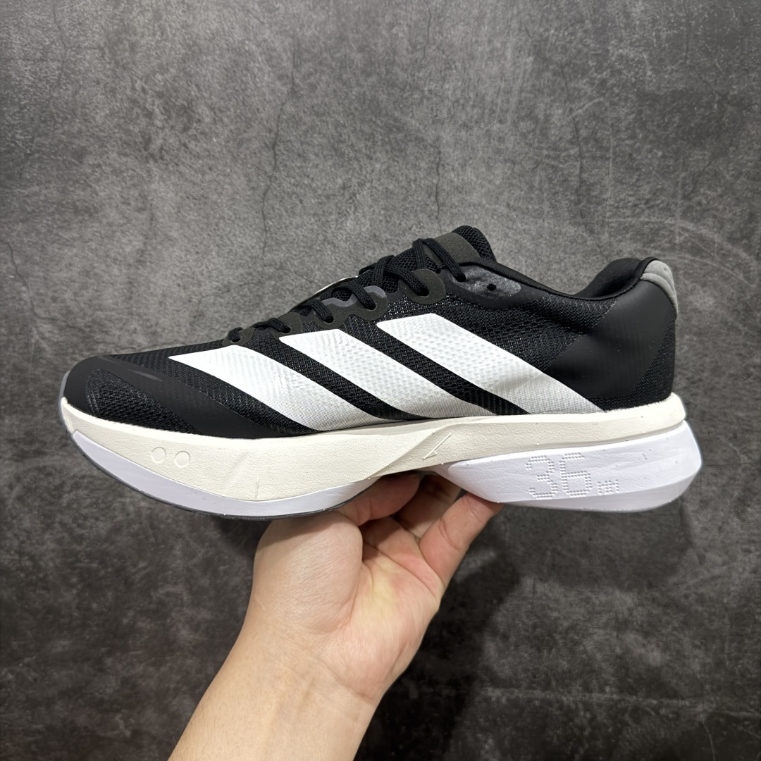 【纯原版】Ad Adizero Boston 13 阿迪马拉松系列超轻防滑训练跑步运动鞋 JS4938