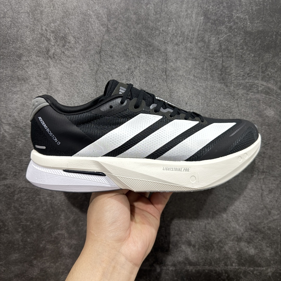 【纯原版】Ad Adizero Boston 13 阿迪马拉松系列超轻防滑训练跑步运动鞋 JS4938