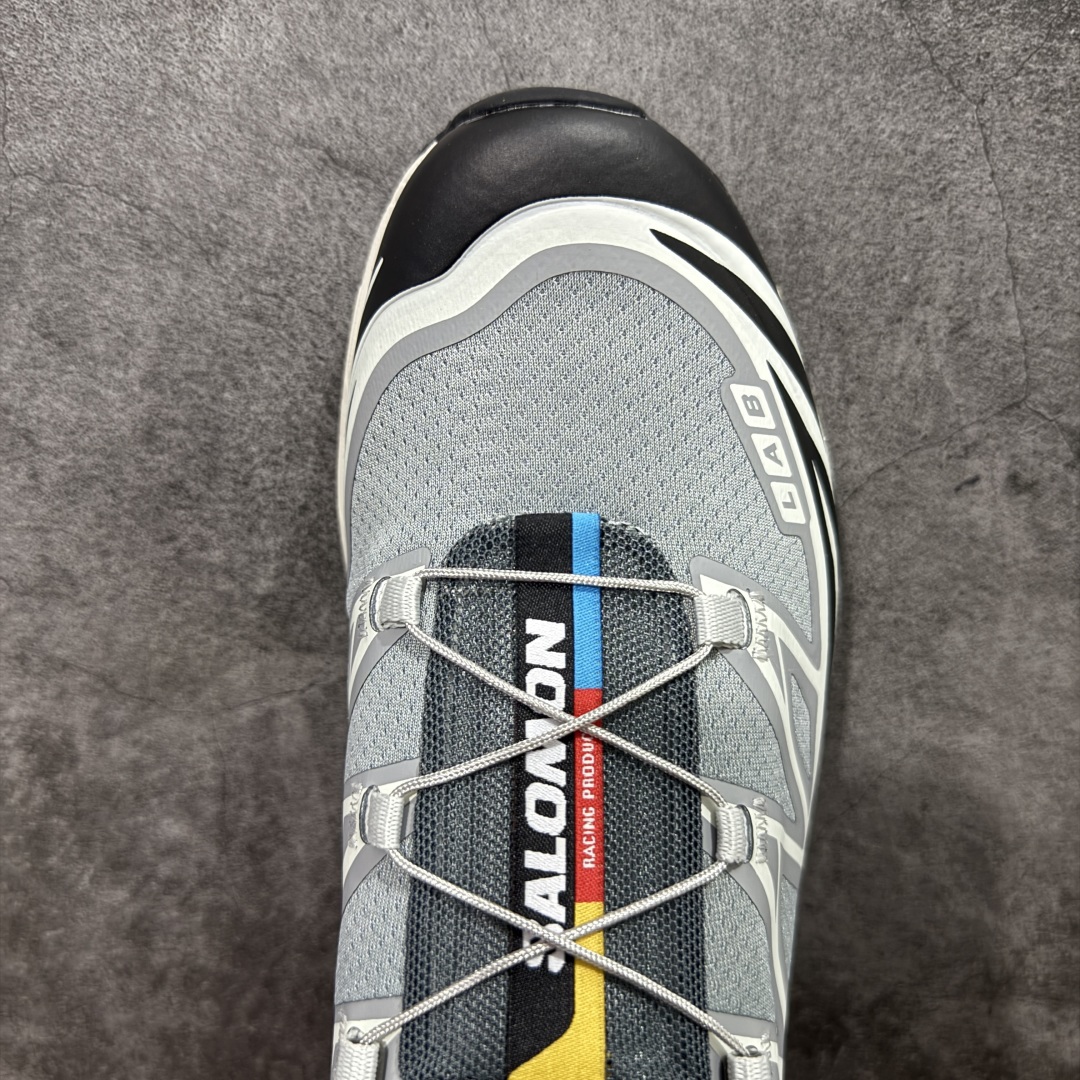 图片[5]-【PZ纯原】SALOMON XT-6 萨洛蒙潮流越野机能户外功能鞋 元祖灰 473057 全新版本出货 好货不怕晚 品质 细节 材料都是肉眼可以见！ 售前售后也是其它工厂无法匹敌！ 纯原外贸平台特供订单 耗时半年巨作 全套原纸板楦头开发 原厂特供网布配套加持 确保原汁原味 完美呈现版型 原档数据独家私模五层组合大底 原装Ortholite轻量化鞋垫 中底布带钢印编号 原厂TPU锁扣 进口港宝加持 后跟自然饱满 还原公司包裹性 鞋面以“锯齿”状的包裹系统呈现 在基色底之下加入了各种色点缀 将公司的最新技术和时尚前卫的造型融入耐用的长跑款式中 鞋面由 TPU 薄膜制成 并焊接在高耐磨网眼上 使其既时尚又坚固 由 ACS底盘支撑 可增强稳定性和支撑力 以及由橡胶凸耳 Contragrip外底覆盖的 EVA 缓冲中底 旨在应对崎岖的地形 鞋舌上的彩色Salomon 标签、Quicklace 系统以及鞋头、鞋舌和鞋跟上的附加品牌使细节更加完美 让穿着者可以轻松驾驭户外与通勤下的任何运动生活场景 无缝鞋身户外随意纵横 颜值与脚感兼备 出街通勤 绝对非常吸睛 你值得拥有 尺码：36 36.5 37.5 38 38.5 39 40 40.5 41 42 42.5 43 44 44.5 45-选品中心
