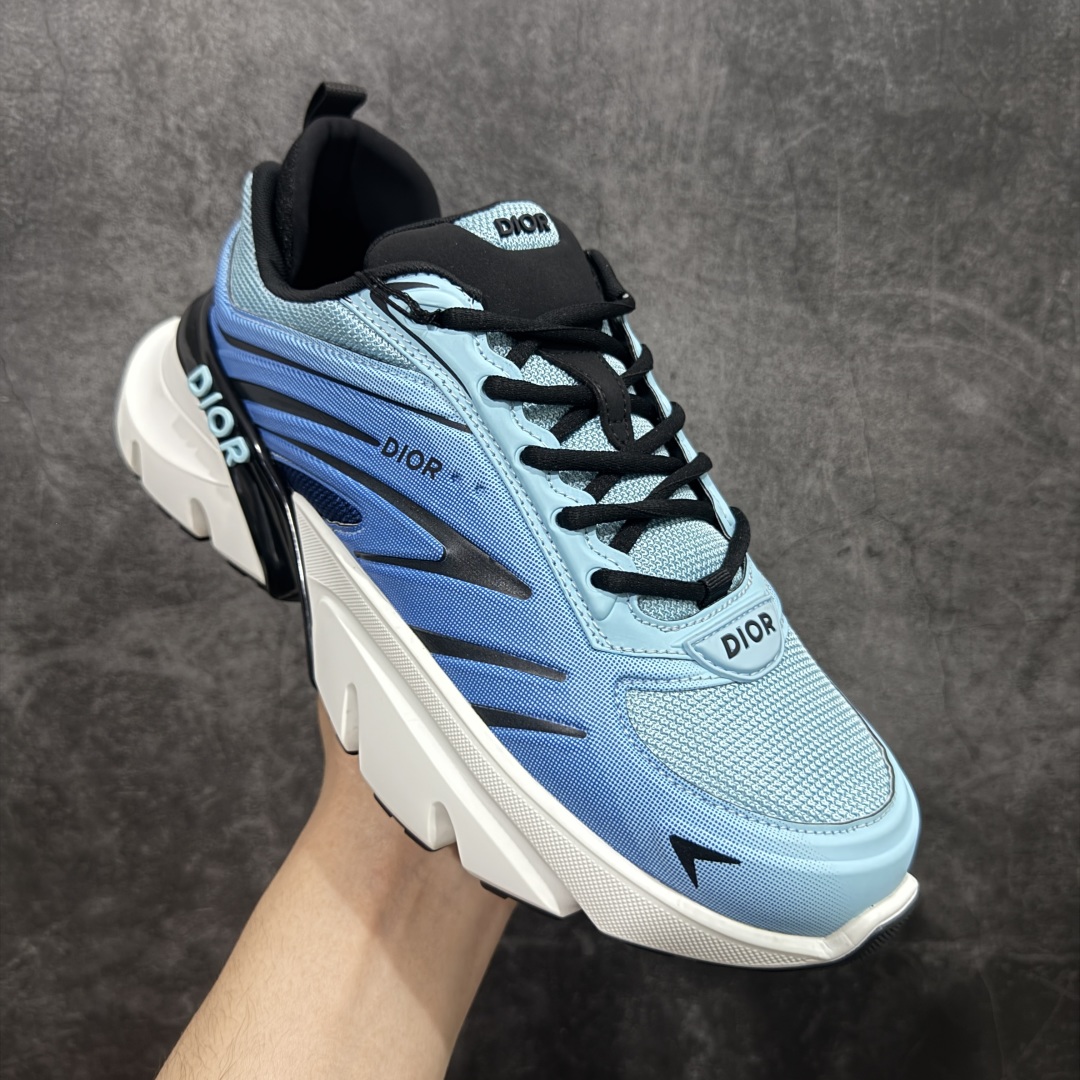 500 【海淘代购版本】DIOR迪奥 B44 织物 圆头系带 低帮 生活休闲鞋 男款 蓝色 限量编号版 复古休闲老爹鞋