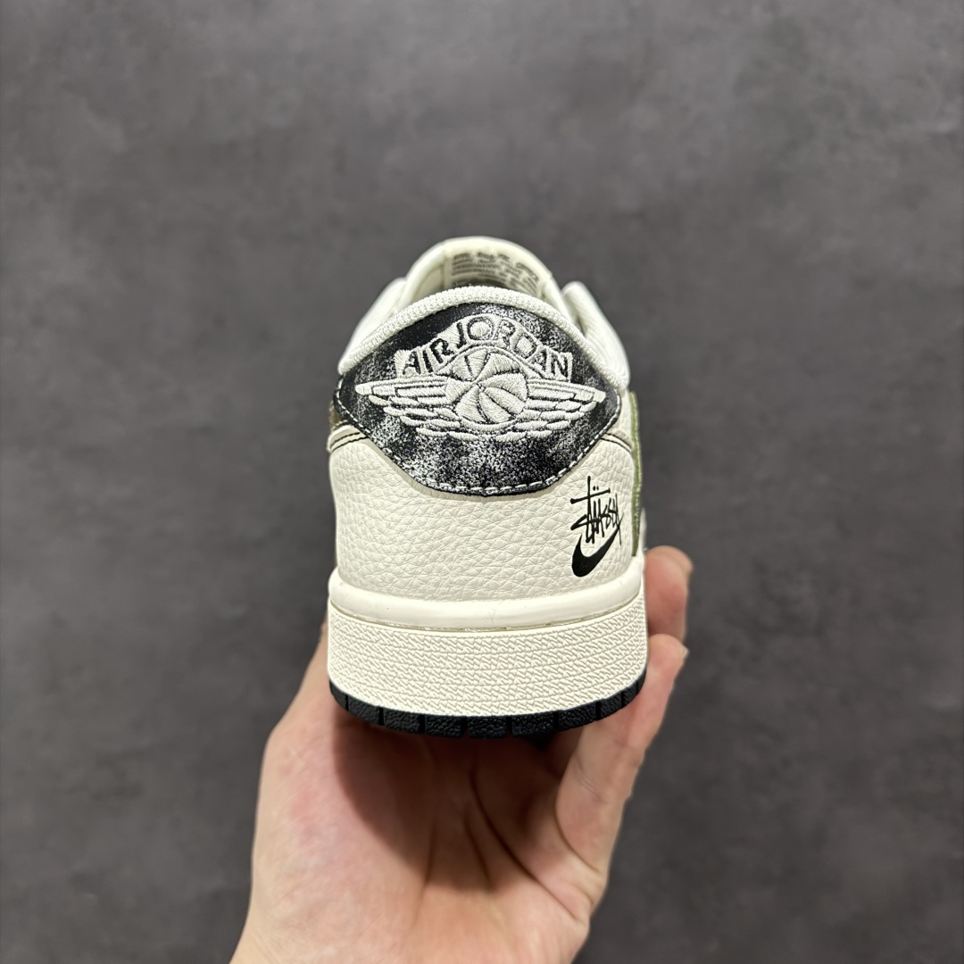280 【定制版】Travis Scott x Fragment Design x Air Jordan 1 Low SP AJ1 斯图西联名 双拼迷彩勾 低帮文化休闲板鞋 XS7089-548