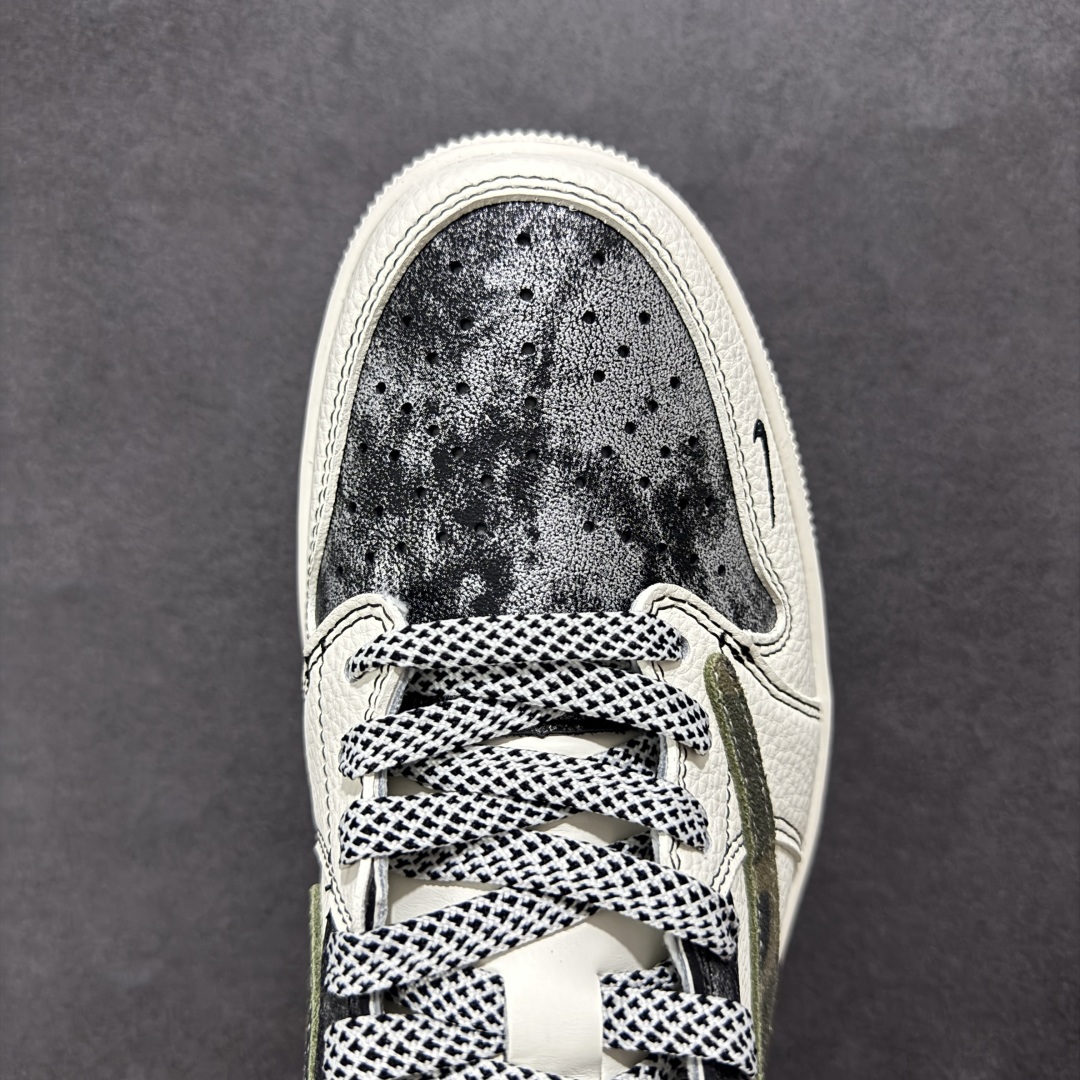 280 【定制版】Travis Scott x Fragment Design x Air Jordan 1 Low SP AJ1 斯图西联名 双拼迷彩勾 低帮文化休闲板鞋 XS7089-548