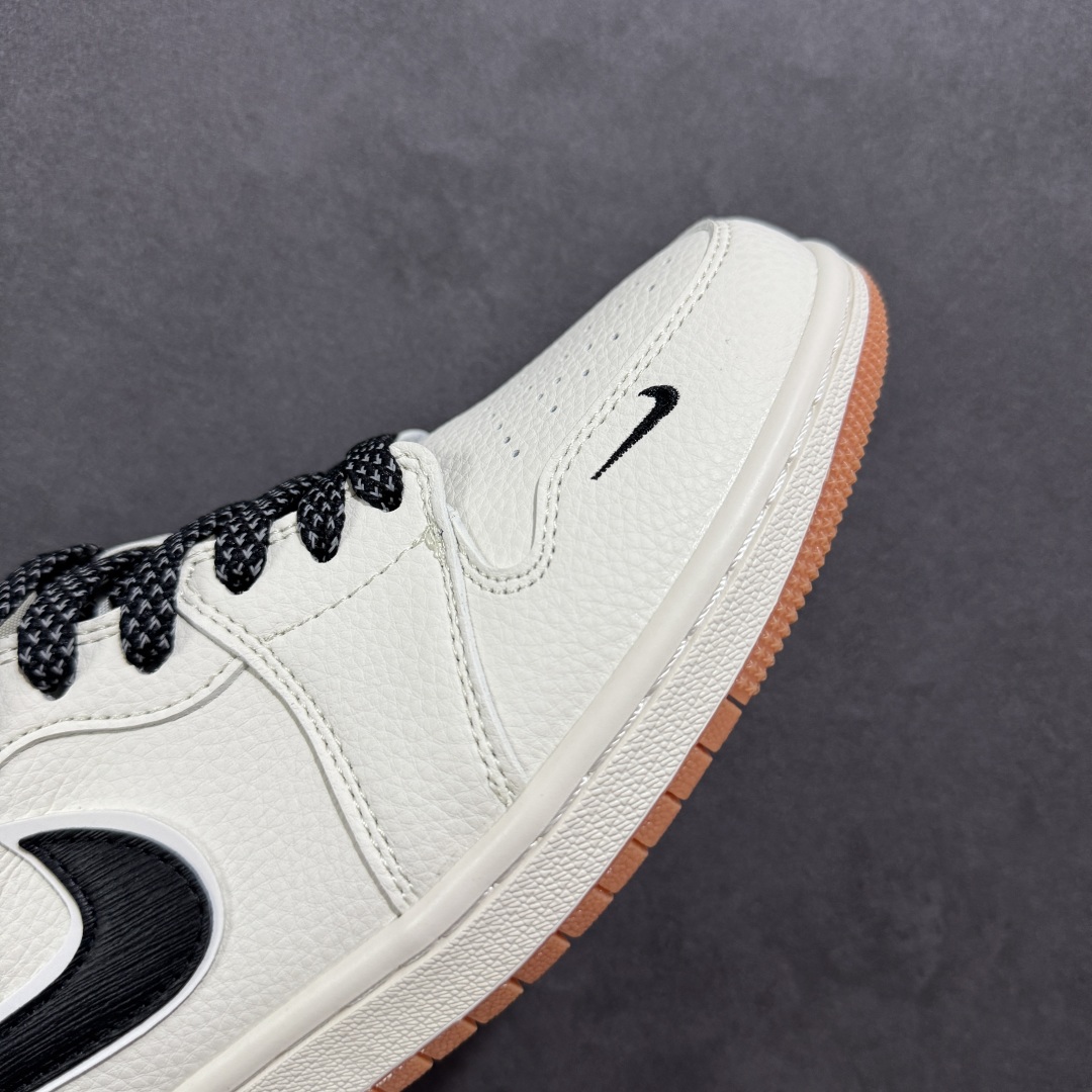 280 【定制版】Air Jordan 1 Low AJ1 乔1 斯图西联名 黑勾生胶 高端定制 低帮复古篮球鞋 XX3168-170