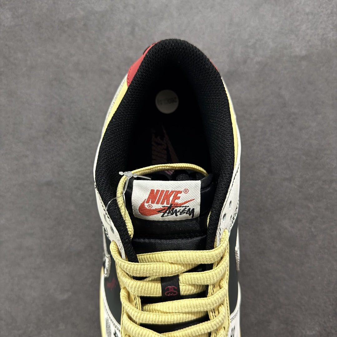 280 【定制版】Nike SB Dunk Low 斯图西联名 黑红 周年高端定制 低帮休闲板鞋 ST6636-002
