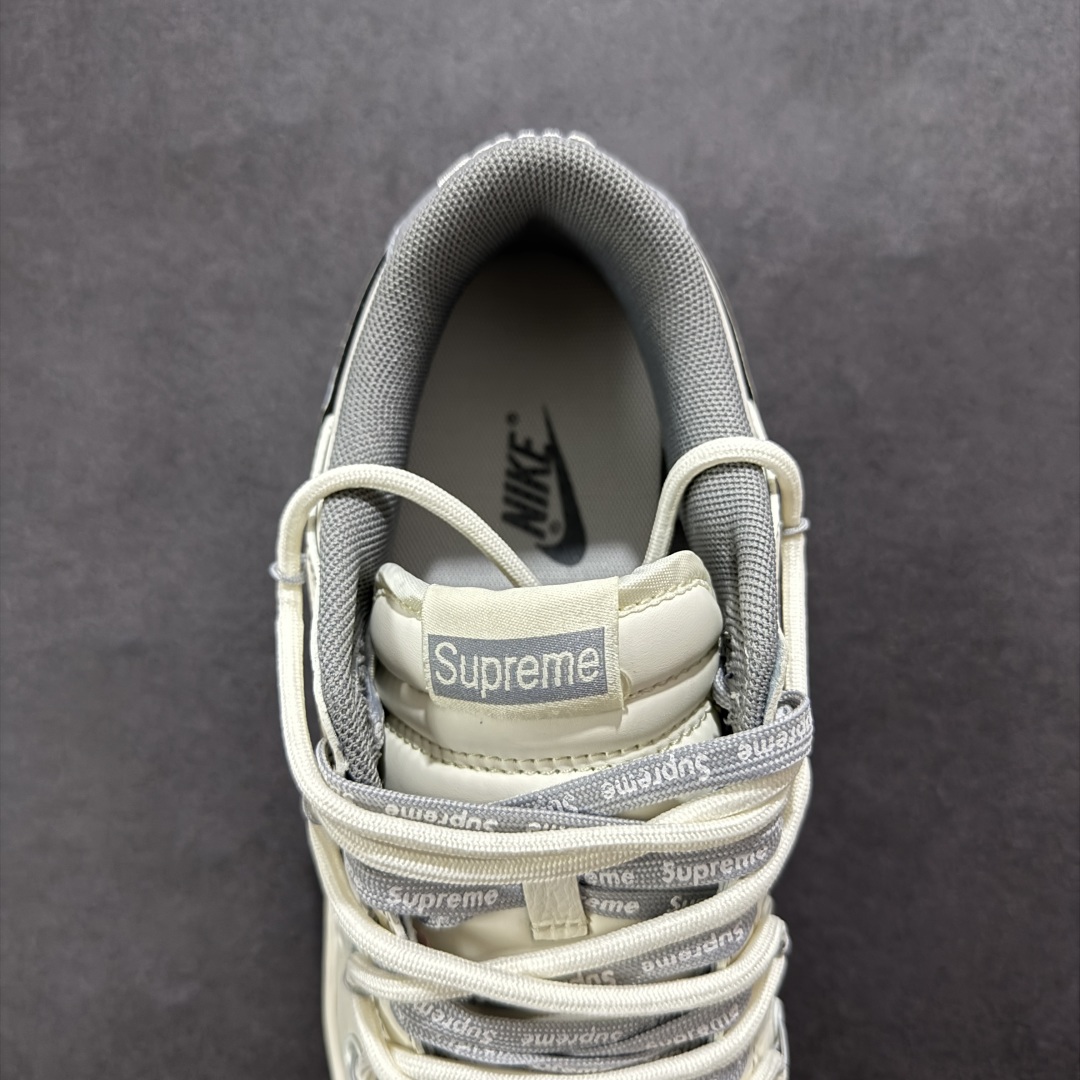 300 【定制版】Nike SB Dunk Low Sup系列 绑带米白涂鸦勾 周年高端定制 低帮休闲板鞋 DM6868-080