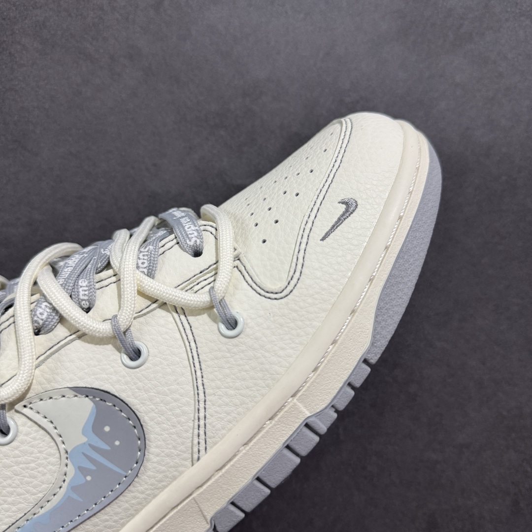 300 【定制版】Nike SB Dunk Low Sup系列 绑带米白涂鸦勾 周年高端定制 低帮休闲板鞋 DM6868-080