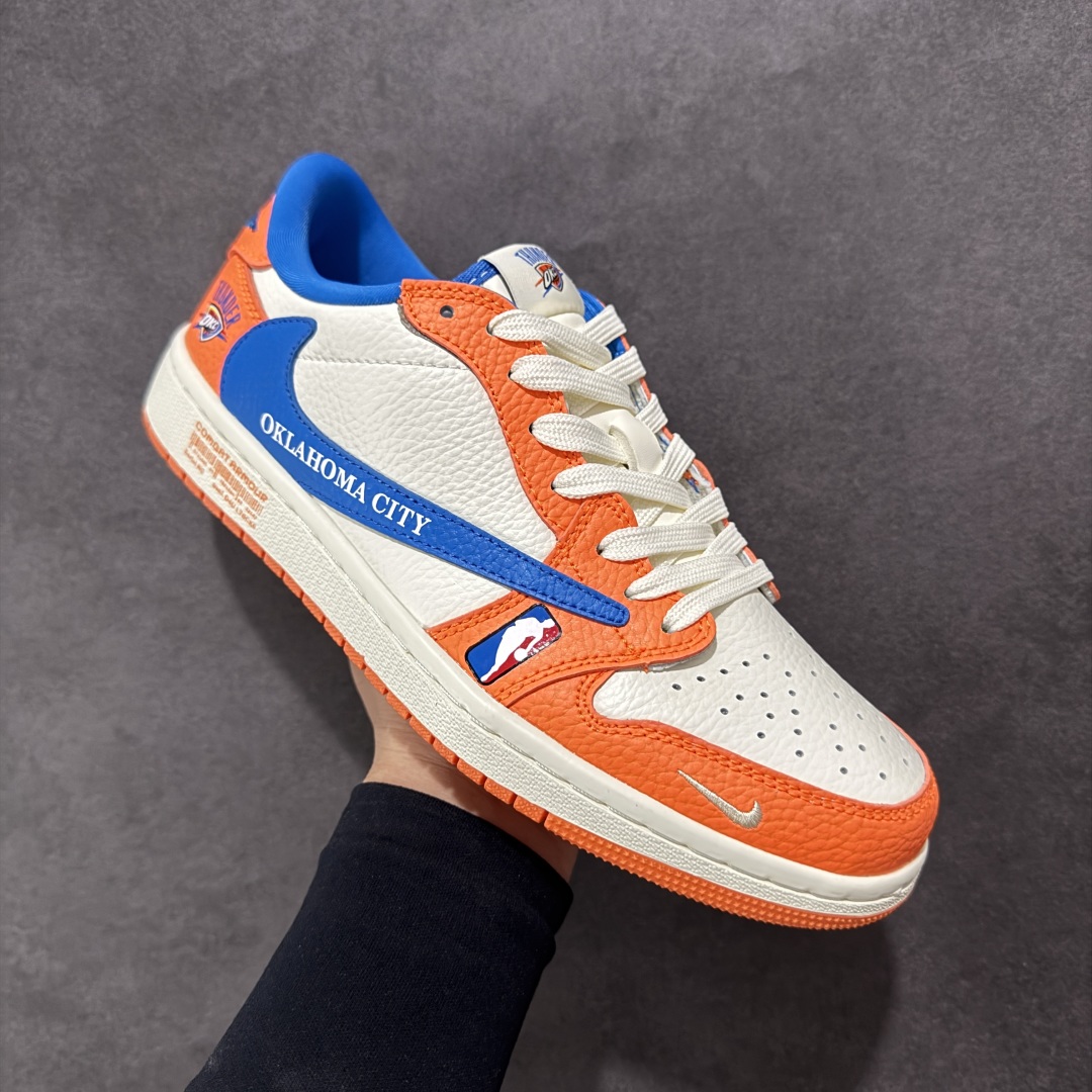 280 【定制版】Travis Scott x Fragment Design x Air Jordan 1 Low SP AJ1 联名款 低帮文化休闲板鞋 SC9207-032
