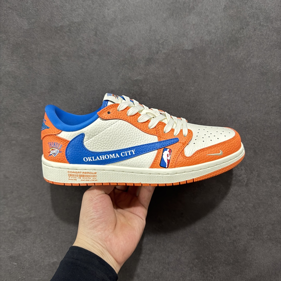280 【定制版】Travis Scott x Fragment Design x Air Jordan 1 Low SP AJ1 联名款 低帮文化休闲板鞋 SC9207-032
