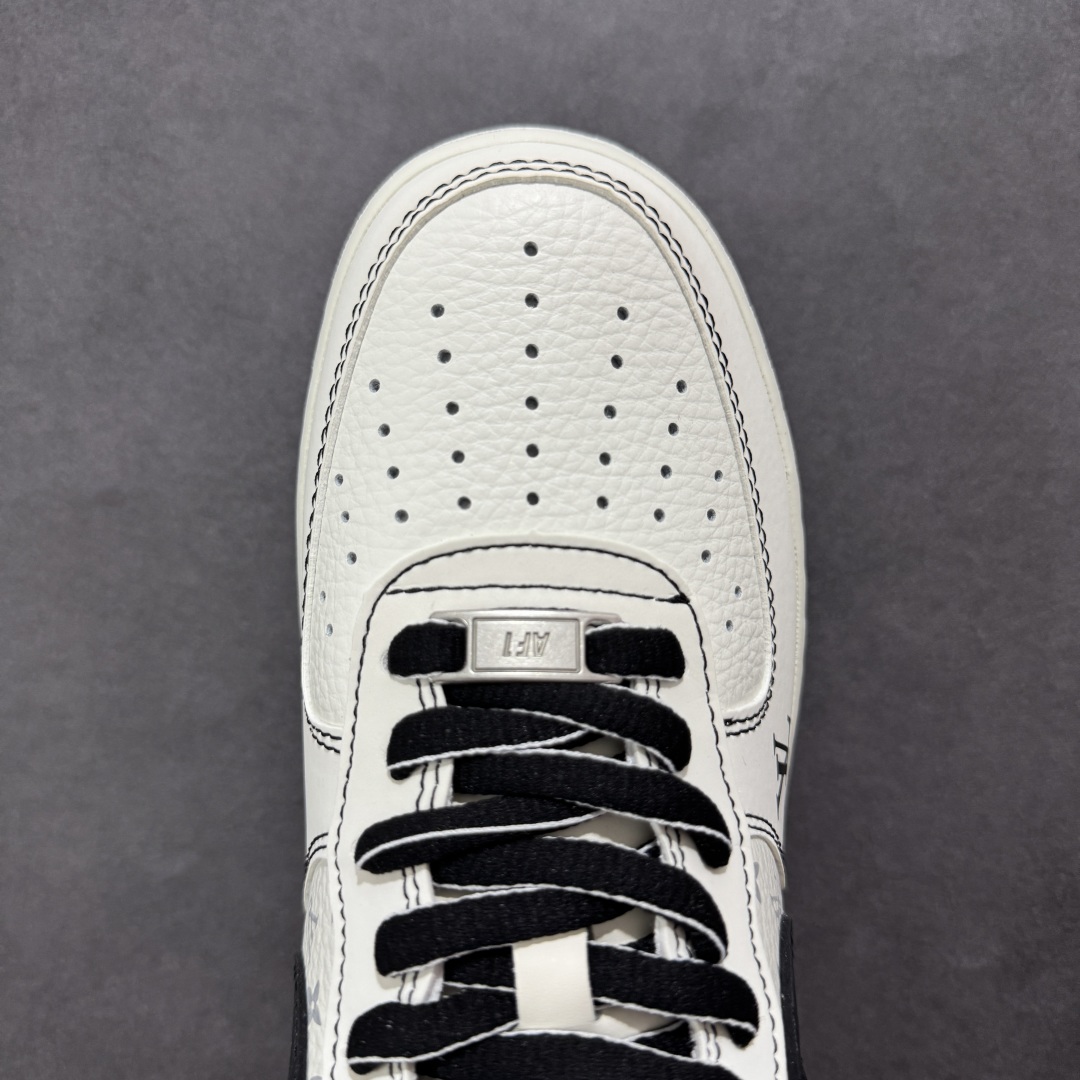 260 【定制版】Nike Air Force 1'07 Low LV联名 白黑 空军一号低帮休闲板鞋 BZ6808-102