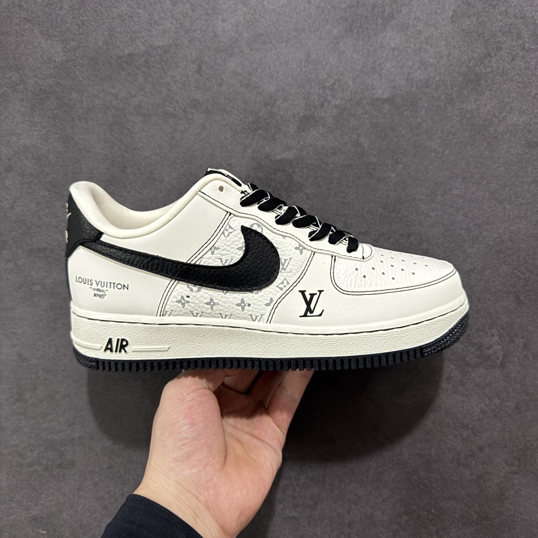 260 【定制版】Nike Air Force 1'07 Low LV联名 白黑 空军一号低帮休闲板鞋 BZ6808-102