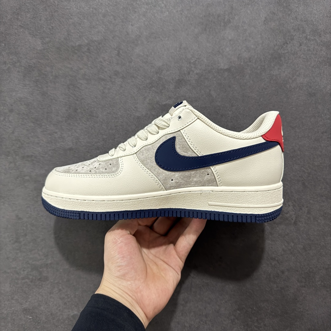 260 【定制版】Nike Air Force 1'07 Low 北面联名 红尾深蓝 空军一号低帮休闲板鞋 XX3168-133