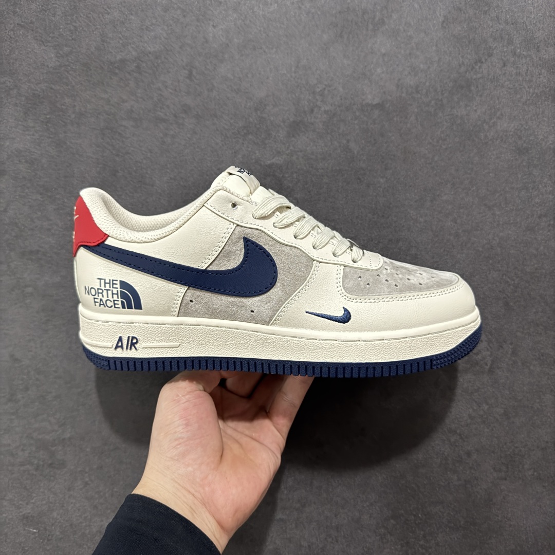 260 【定制版】Nike Air Force 1'07 Low 北面联名 红尾深蓝 空军一号低帮休闲板鞋 XX3168-133