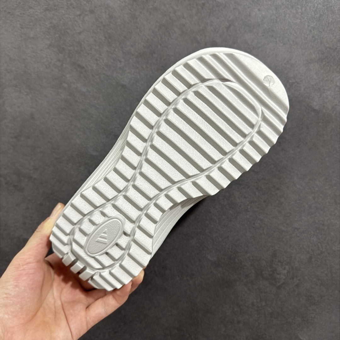 阿迪达斯 Adidas 波波凉鞋 OZWAVE CL波波凉鞋 沙滩拖鞋 稳定缓震回弹厚底老爹拖鞋 JR6760