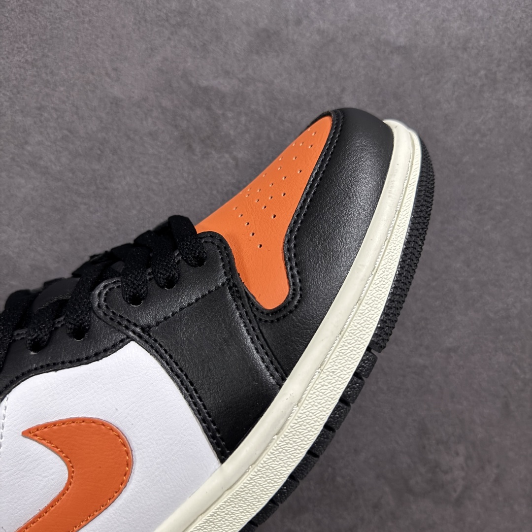 图片[5]-【定制版】Air Jordan AJ1 Low 低帮 黑橙扣碎 555558-081 全新流水线出品 市场第二梯队最强版 全部原鞋开发 原楦原纸板开发 全鞋电脑针车 原厂内置全掌气垫 原盒内在原标 唯一Zp原版鞋带绑法 免检产品 全新2022版型 全头层皮料 完美零毛边处理 原厂配置全掌气垫 价格定位良心 新配色陆续出货 尺码：36 36.5 37.5 38 38.5 39 40 40.5 41 42 42.5 43 44 44.5 45-选品中心