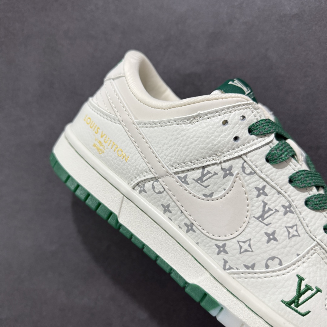 图片[5]-【定制版】Nk SB Dunk Low LV联名绿白 3m反光 夜光效果 周年高端定制 低帮休闲板鞋 #高端定制鞋盒 大厂纯原品质出货 超高清洁度 皮料切割干净无任何毛边 细节完美 原厂OrthoLite（欧索莱）缓冲环保去味海绵鞋垫‼️ 货号：CH8311-278 尺码：36 36.5 37.5 38 38.5 39 40 40.5 41 42 42.5 43 44 44.5 45-选品中心