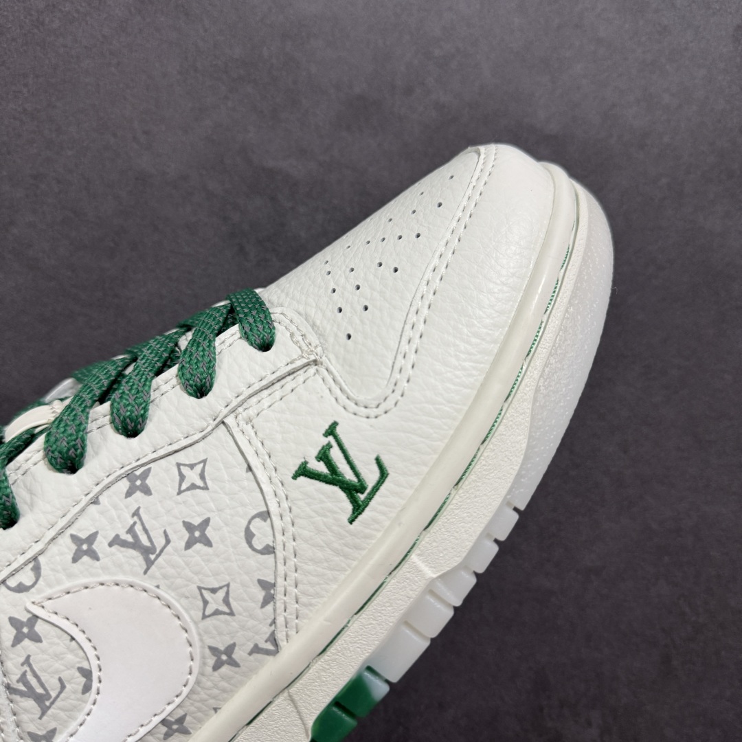 图片[8]-【定制版】Nk SB Dunk Low LV联名绿白 3m反光 夜光效果 周年高端定制 低帮休闲板鞋 #高端定制鞋盒 大厂纯原品质出货 超高清洁度 皮料切割干净无任何毛边 细节完美 原厂OrthoLite（欧索莱）缓冲环保去味海绵鞋垫‼️ 货号：CH8311-278 尺码：36 36.5 37.5 38 38.5 39 40 40.5 41 42 42.5 43 44 44.5 45-选品中心