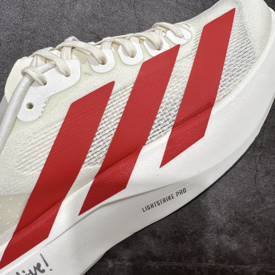  
【外贸版】AD Adizero Evo SL M 白红零度系列马拉松轻量竞速运动跑鞋  JS1183