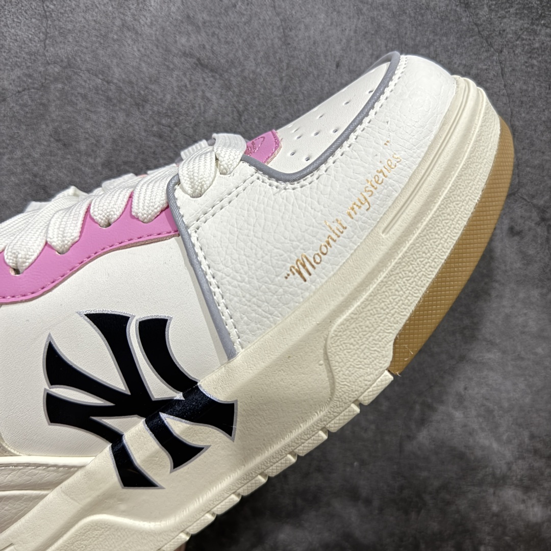 180 【纯原订单】MLB Chunky Liner Basic NY复古印花学长鞋系列低帮轻量增高厚底百搭休闲运动慢跑鞋板鞋