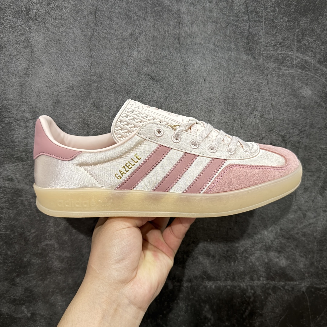  
【正确版】AD Originals Gazelle Indoor 粉色
三叶草复古休闲运动板鞋 原装