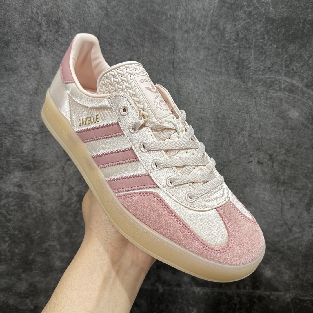  
【正确版】AD Originals Gazelle Indoor 粉色
三叶草复古休闲运动板鞋 原装