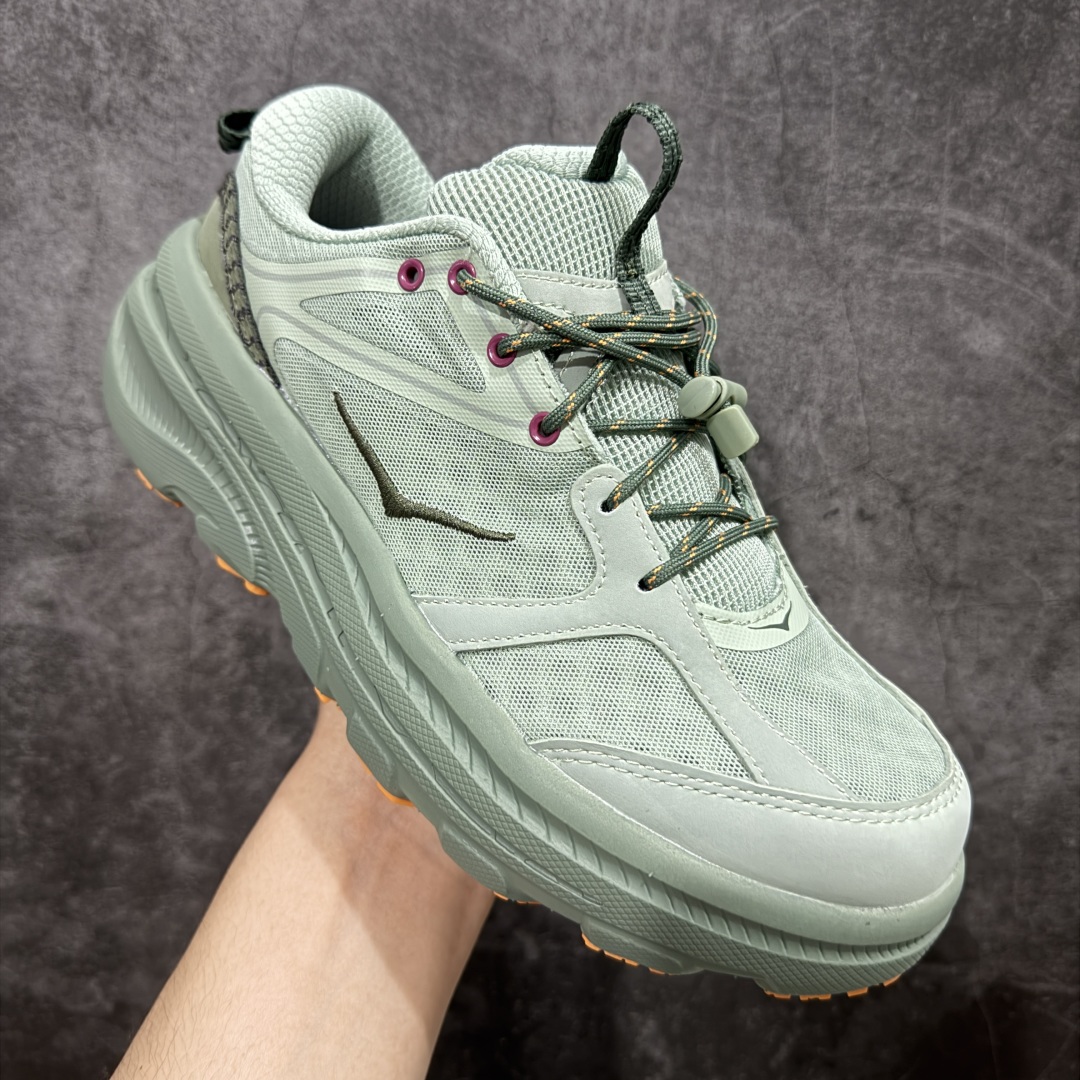 图片[3]-【公司级】HOKA ONE ONE Bondi B3 LS 运动舒适低帮跑步鞋 男女同款 高品质 原材料开发 邦代鞋头采用牛皮革材质 网面是MONO 纱材质 ，里面是蜂窝煤透气网眼定型。后跟设计采用皮革双缝线 ，HOKA经典的厚底设计。 鞋底采用EVA板材发泡 脚感舒适 减震耐磨透气跑步运动鞋 尺码 36 36.5 37.5 38 38.5 39 40 40.5 41 42 42.5 43 44 44.5 45 46 47-选品中心