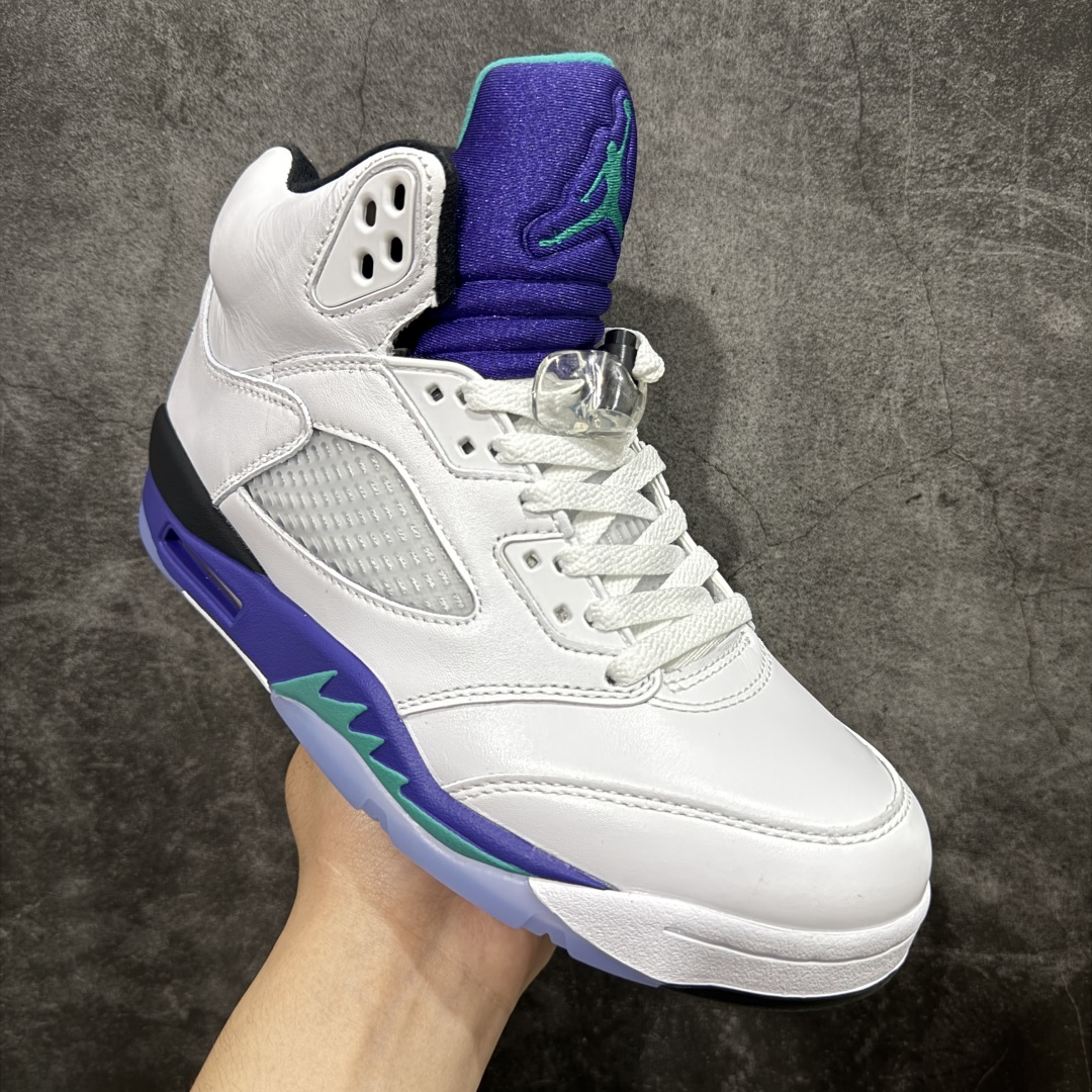 360 【原厂版本】Air Jordan 5 Retro ”Grape” 高帮 白紫色 AJ5 乔丹5代 aj5 乔5 高邦 白紫色 HQ7978-100