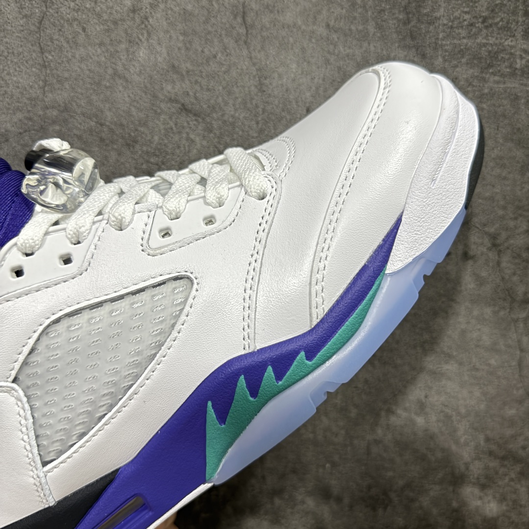 360 【原厂版本】Air Jordan 5 Retro ”Grape” 高帮 白紫色 AJ5 乔丹5代 aj5 乔5 高邦 白紫色 HQ7978-100