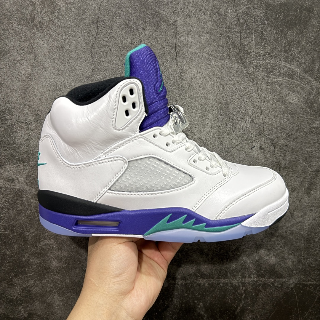 360 【原厂版本】Air Jordan 5 Retro ”Grape” 高帮 白紫色 AJ5 乔丹5代 aj5 乔5 高邦 白紫色 HQ7978-100