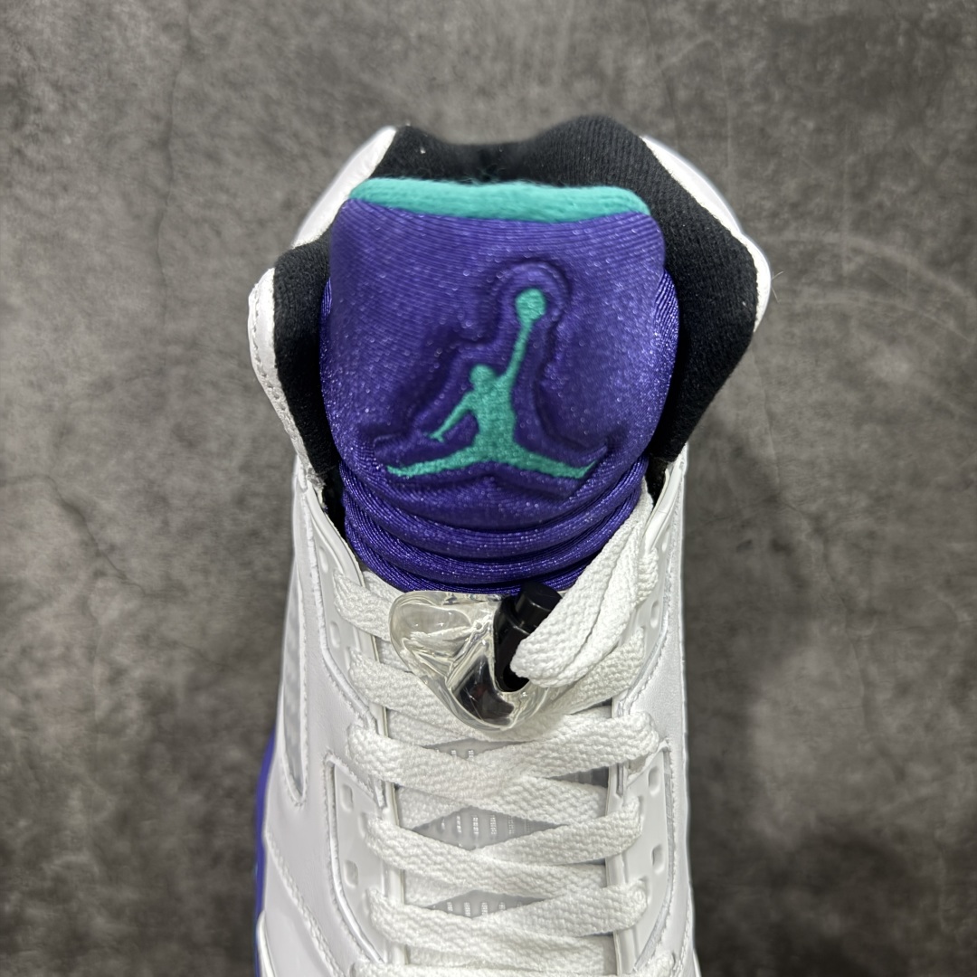 360 【原厂版本】Air Jordan 5 Retro ”Grape” 高帮 白紫色 AJ5 乔丹5代 aj5 乔5 高邦 白紫色 HQ7978-100