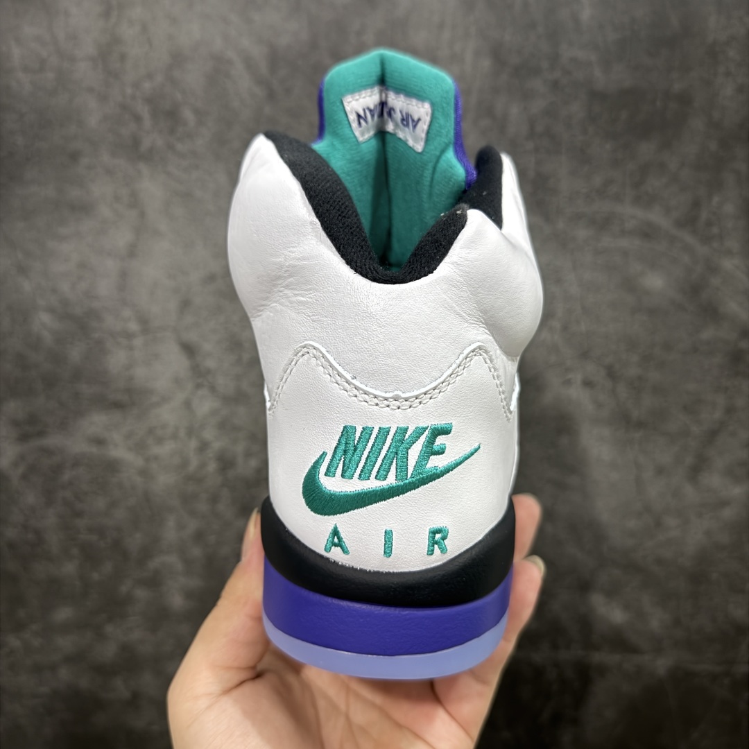 360 【原厂版本】Air Jordan 5 Retro ”Grape” 高帮 白紫色 AJ5 乔丹5代 aj5 乔5 高邦 白紫色 HQ7978-100