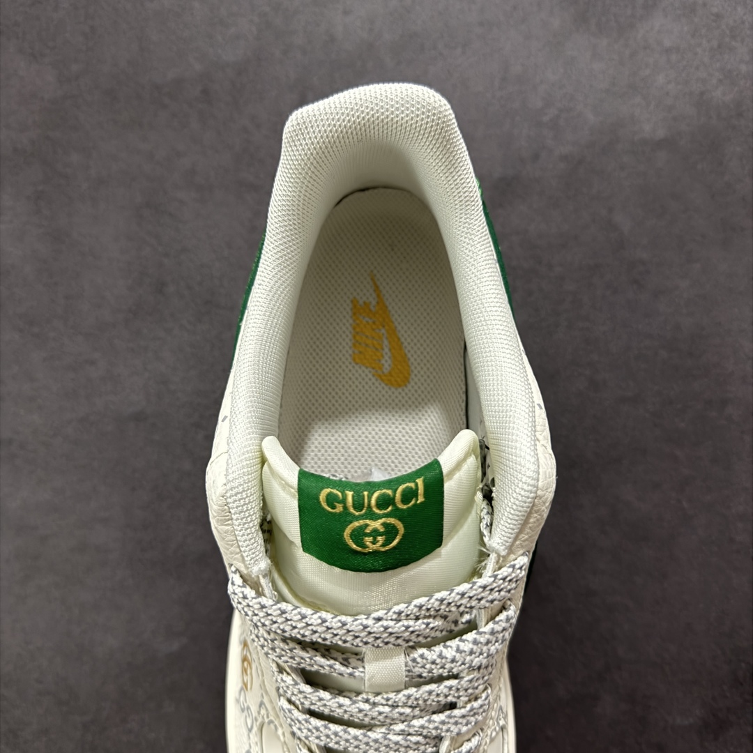  
【定制版】Nike Air Force 1'07 Low 古驰联名 棕底绿勾 空军一号低帮休闲板鞋 