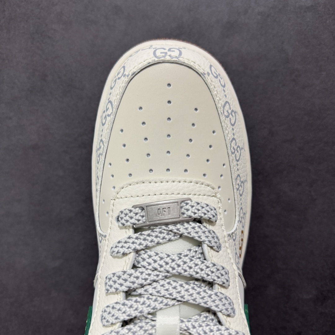  
【定制版】Nike Air Force 1'07 Low 古驰联名 棕底绿勾 空军一号低帮休闲板鞋 