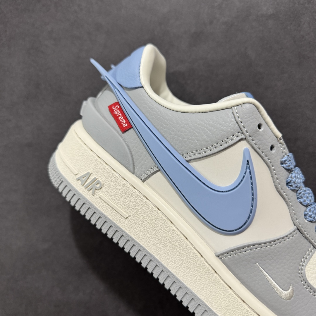  
【定制版】Nike Air Force 1'07 Low Supreme联名 浅蓝大勾 空军一号低帮