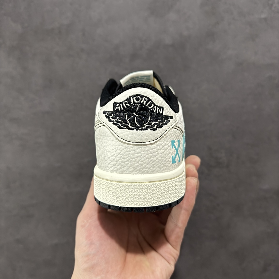  
【定制版】Air Jordan 1 Low AJ1 乔1 OFF联名-青灰 低帮复古文化休闲板鞋 X