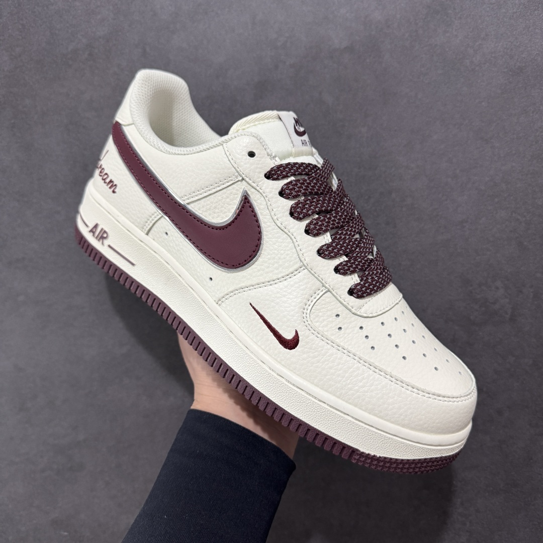 200 【定制版】Nike Air Force 1'07 Low ”Dream” 白酒红小勾 空军一号低帮休闲板鞋 DR2024-105