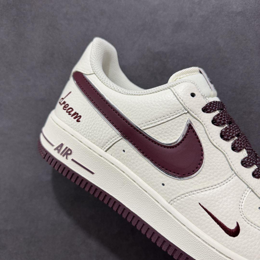200 【定制版】Nike Air Force 1'07 Low ”Dream” 白酒红小勾 空军一号低帮休闲板鞋 DR2024-105