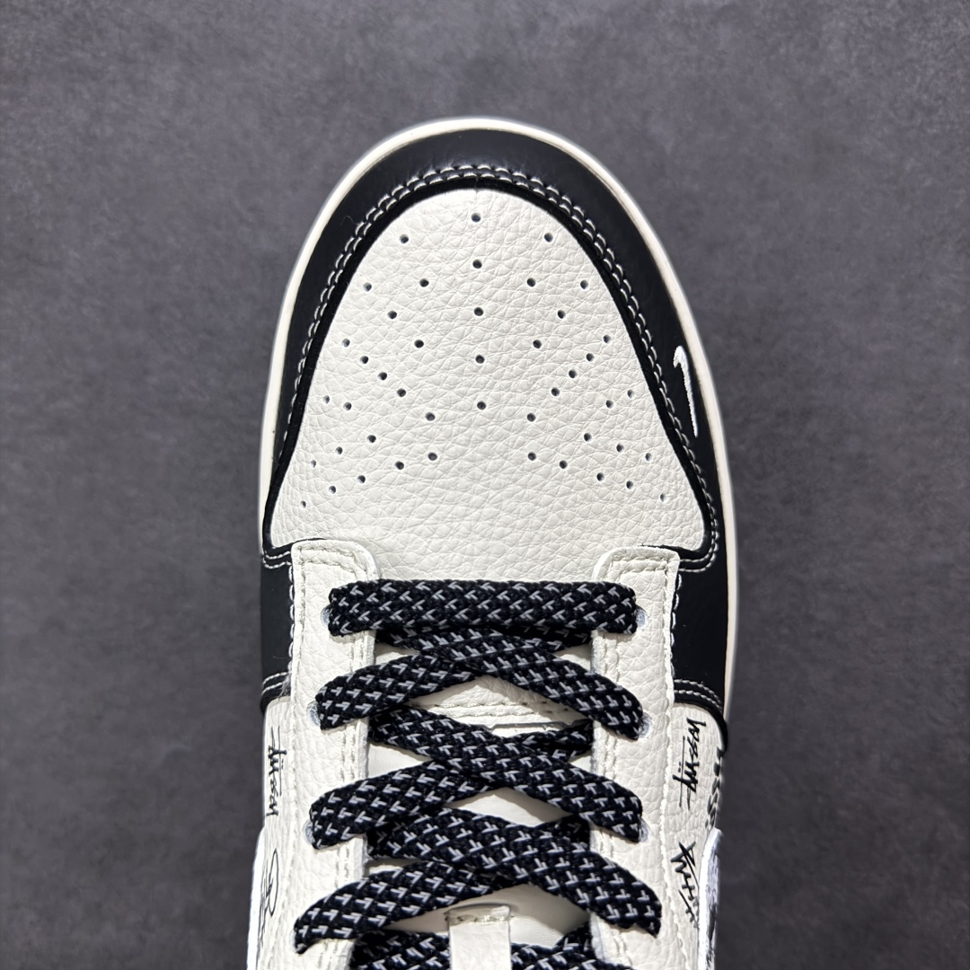 280 【定制版】Nike SB Dunk Low 斯图西联名 黑白涂鸦 周年高端定制 低帮休闲板鞋 XS6089-590