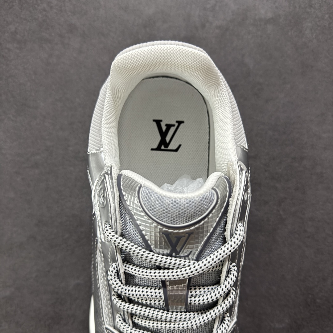 2025 LOUIS VUITTON Olympia 牛皮革 圆头系带 低帮 生活休闲鞋 男款 白色