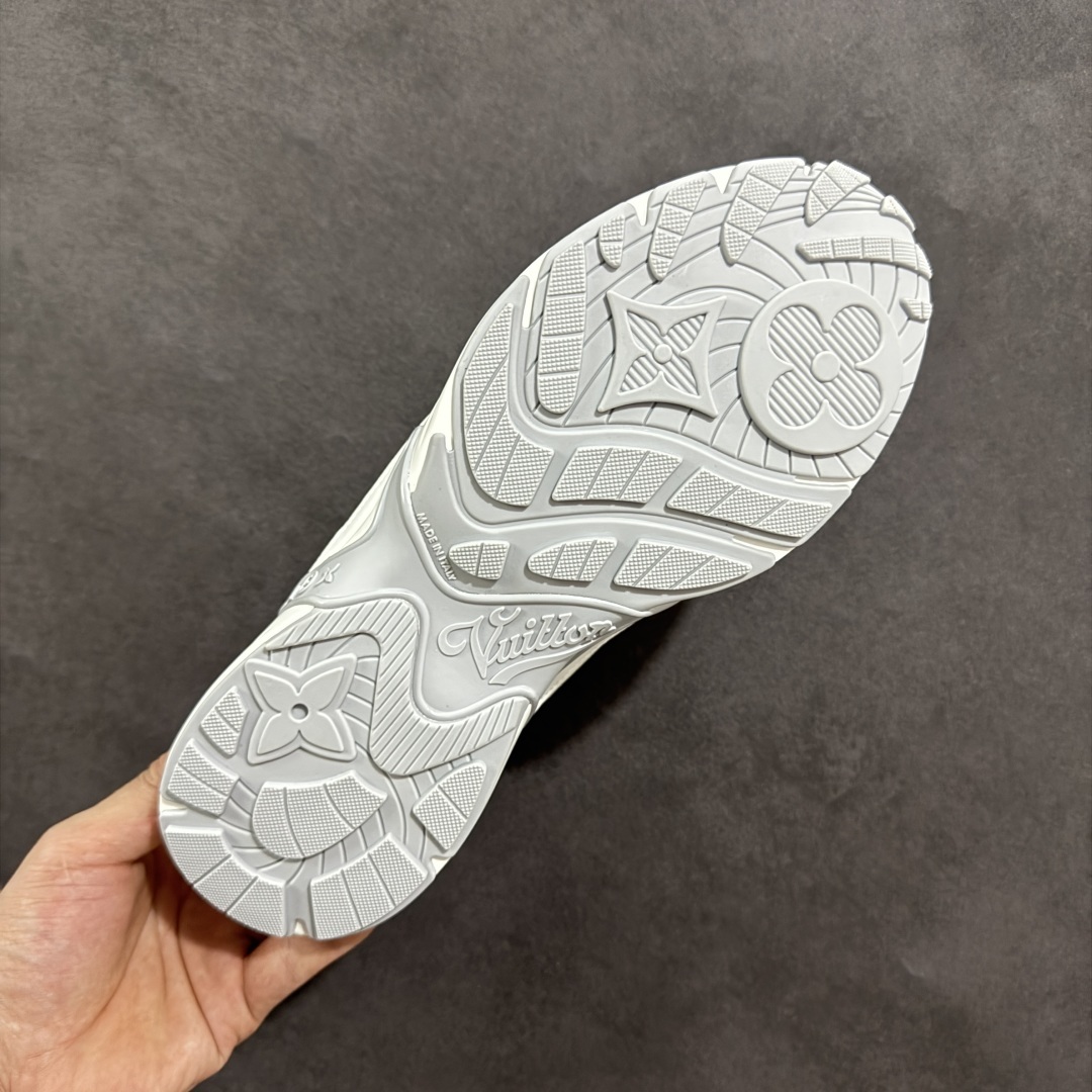2025 LOUIS VUITTON Olympia 牛皮革 圆头系带 低帮 生活休闲鞋 男款 白色