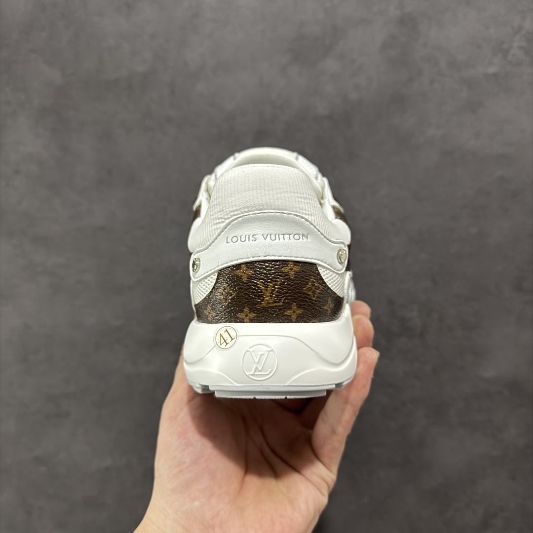 2025 LOUIS VUITTON Olympia 牛皮革 圆头系带 低帮 生活休闲鞋 男款 白色