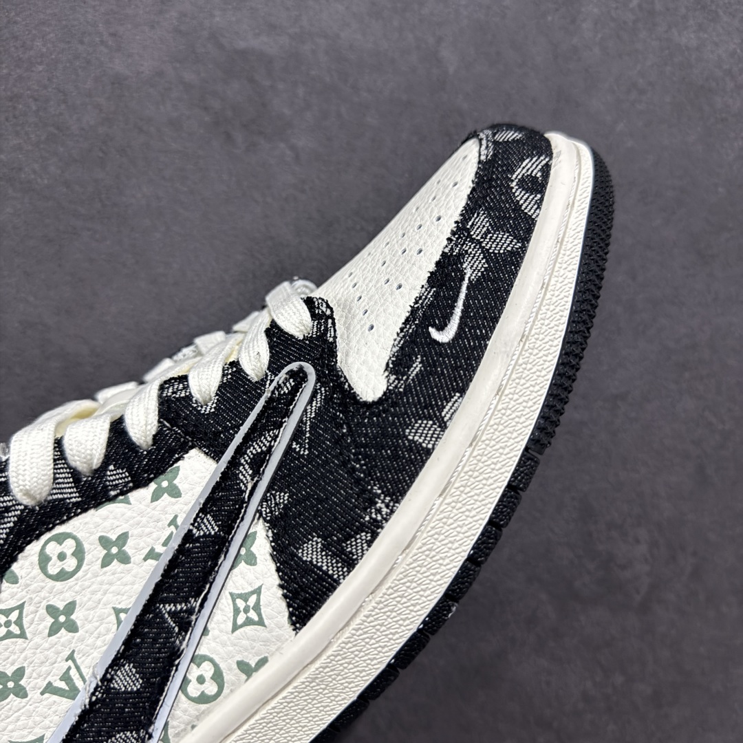 260 【定制版】Travis Scott x Nike Air Jordan 1 Low x Louis Vuitton Air Jordan 1 Low 反转绿白棕小钩倒钩 XD0798-301 S