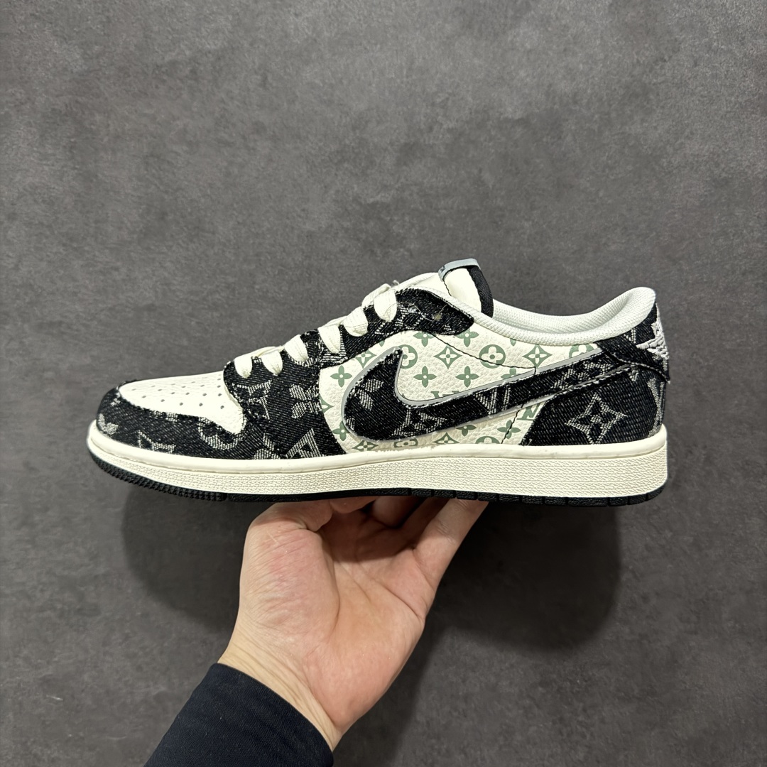 260 【定制版】Travis Scott x Nike Air Jordan 1 Low x Louis Vuitton Air Jordan 1 Low 反转绿白棕小钩倒钩 XD0798-301 S