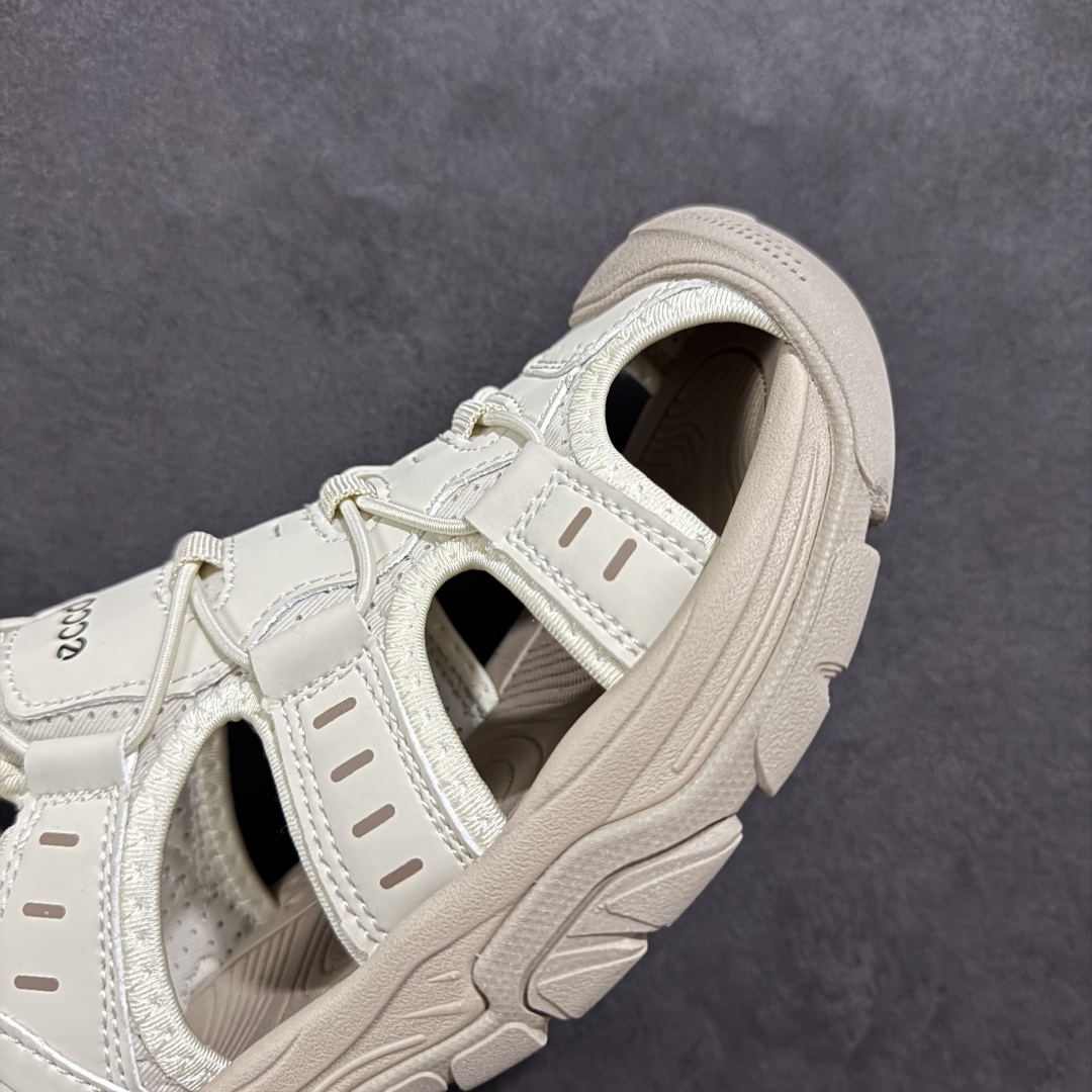 图片[5]-【公司级】2025夏季ECCO/爱步运动休闲男士凉鞋 舒适防滑魔术贴夏季包头凉鞋 境界系列 甄选牛皮鞋面 细腻亲肤清爽 多种拼接设计 时尚有型 潮流穿搭 粘条设计 操作简单，舒适合脚穿脱方便 舒适内里材质，细腻贴脚 亲肤舒适不伤脚 搭配柔软鞋垫 有效缓压 橡胶大底，简约不简单 在不同环境下，都能提供优秀的抓地力和耐损效果 潮弄风尚 不羁腔调 尺码： 39 40 41 42 43 44 （皮鞋码）-选品中心