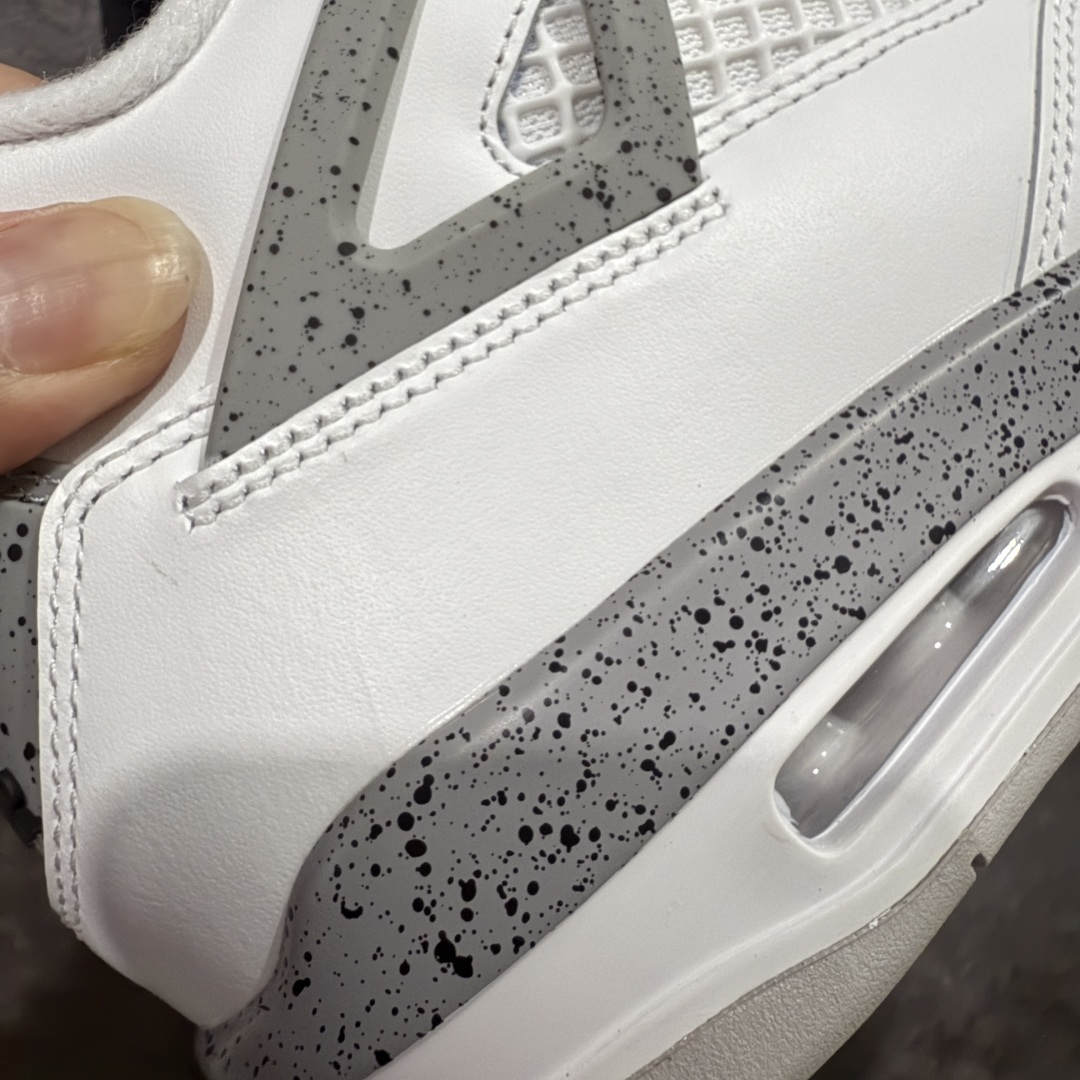 【外贸纯原】Air Jordan AJ4 Retro White Cement 白水泥 复刻2025