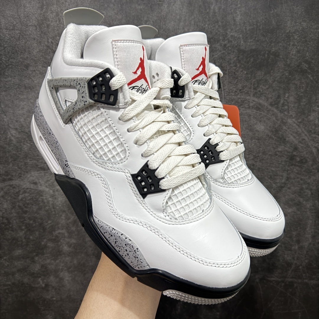 【外贸纯原】Air Jordan AJ4 Retro White Cement 白水泥 复刻2025
