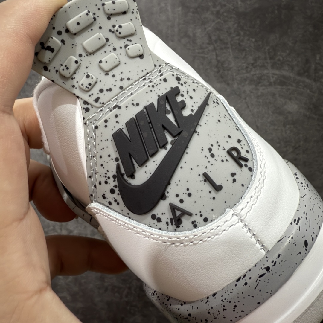 【外贸纯原】Air Jordan AJ4 Retro White Cement 白水泥 复刻2025