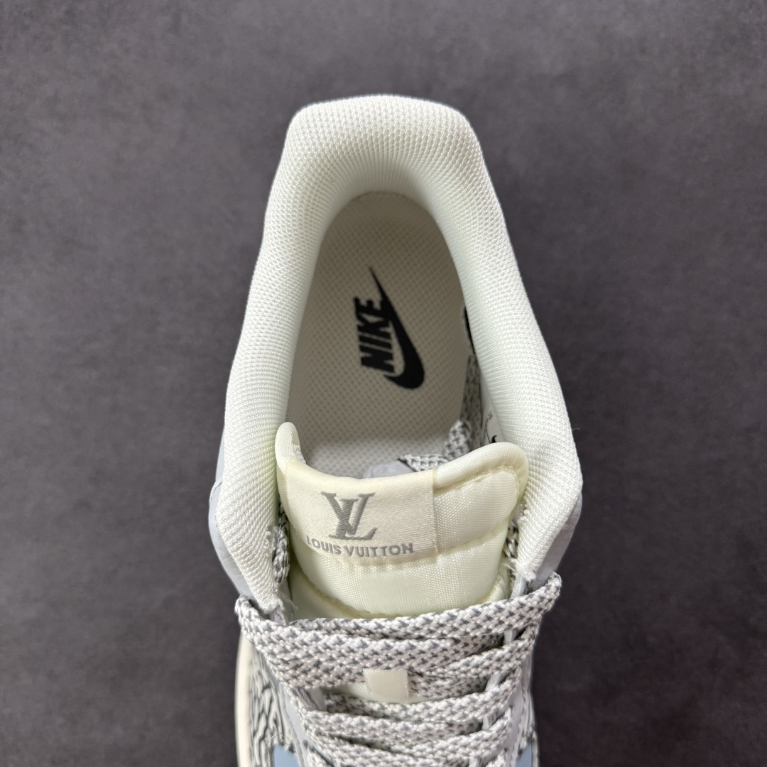 260 【定制版】海外限量发售！NIke Air Force 1 '07 Low “LV联名——灰蓝石纹”空军一号 低帮 运动鞋 休闲鞋 ZH2598-307