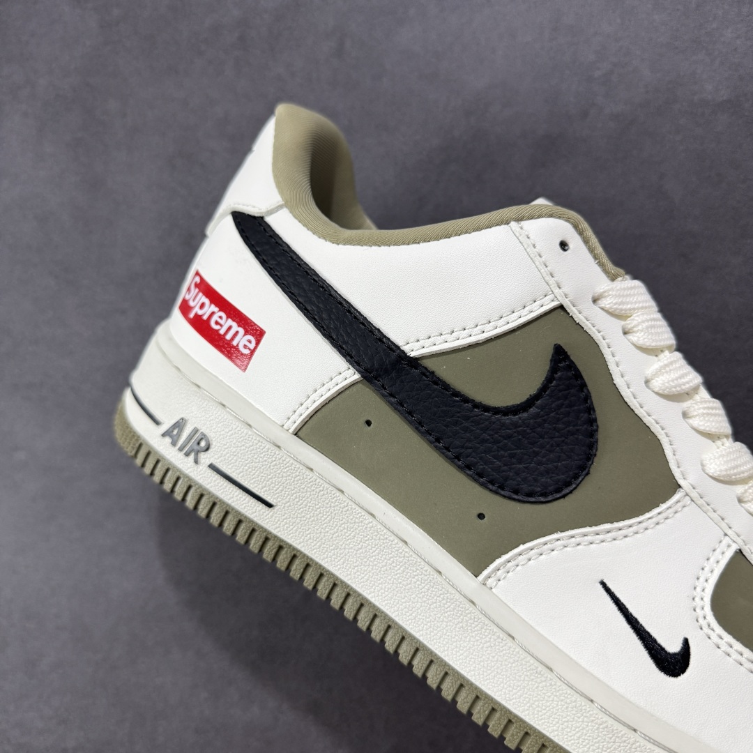 200 海外限量发售！NIke Air Force 1 '07 Low “Supreme联名--米军绿”空军一号 低帮 运动鞋 休闲鞋 CH6336-508