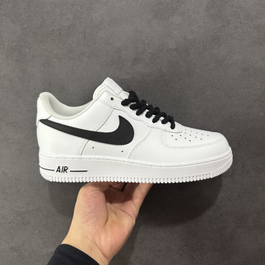 260 【定制版】官方爆款定制 Nike Air Force 1 Low’07 白黑麻绳 空军一号低帮休闲板鞋 ZH0316-072